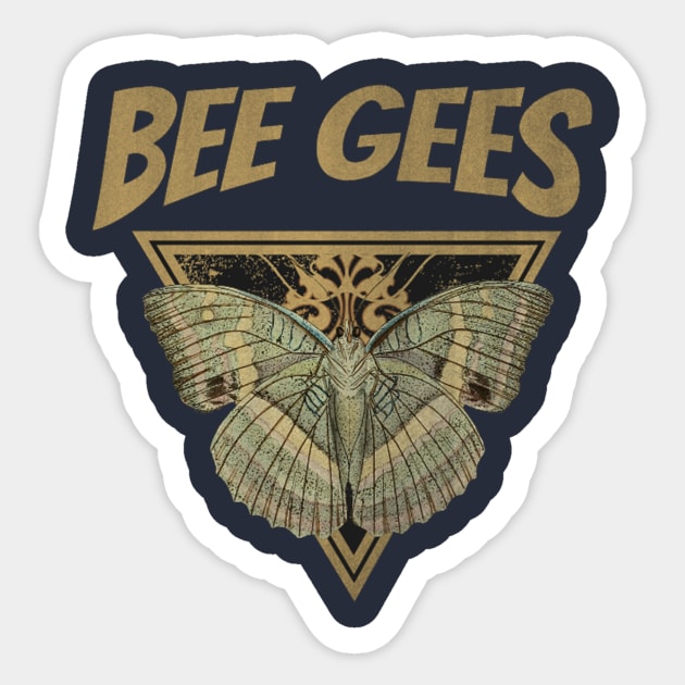 Bee Gees // Fly Away Butterfly Sticker by CitrusSizzle